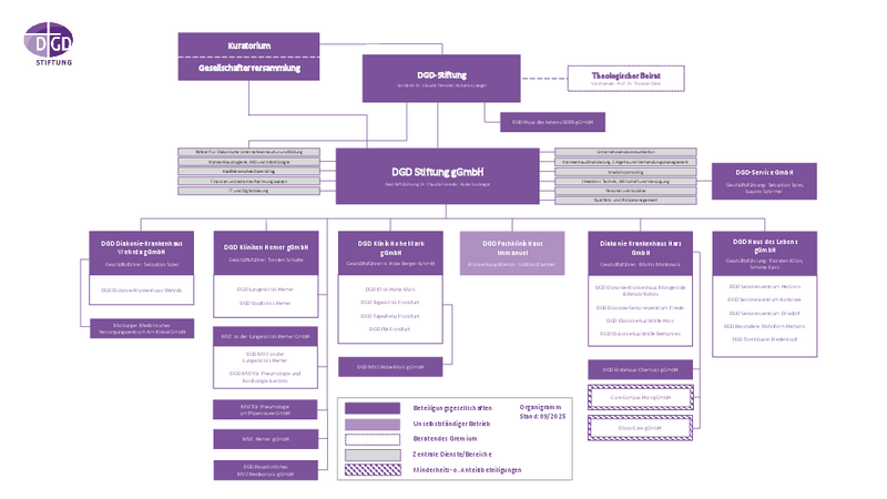 Organigramm der DGD Stiftung