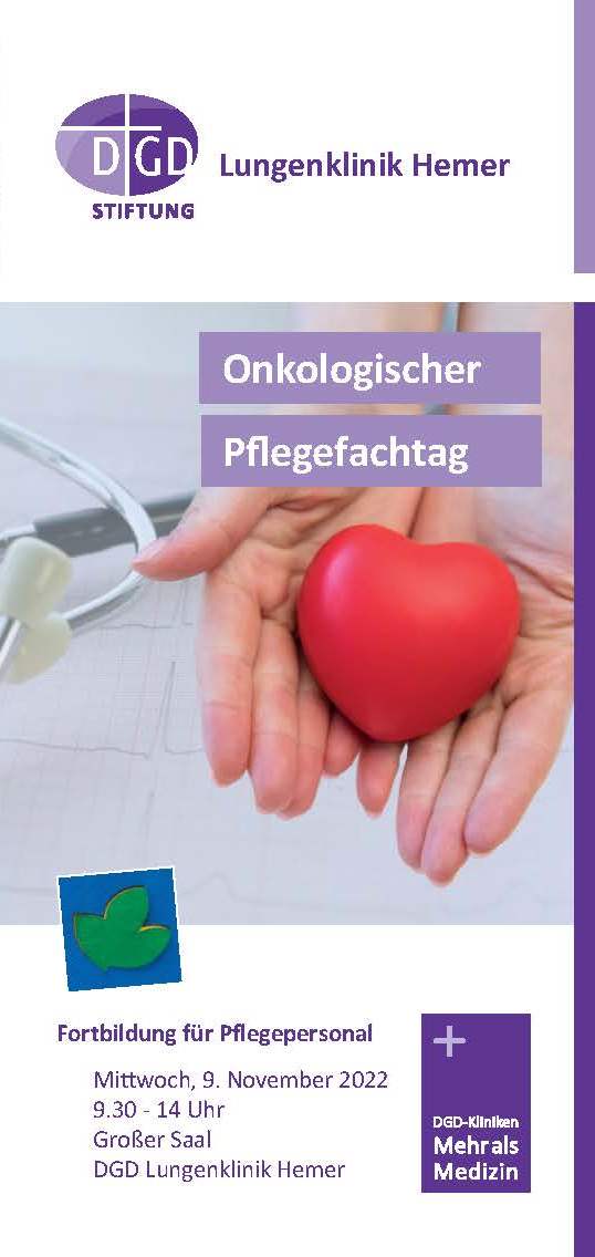 Onkologischer Pflegefachtag - Fortbildung für Pflegekräfte