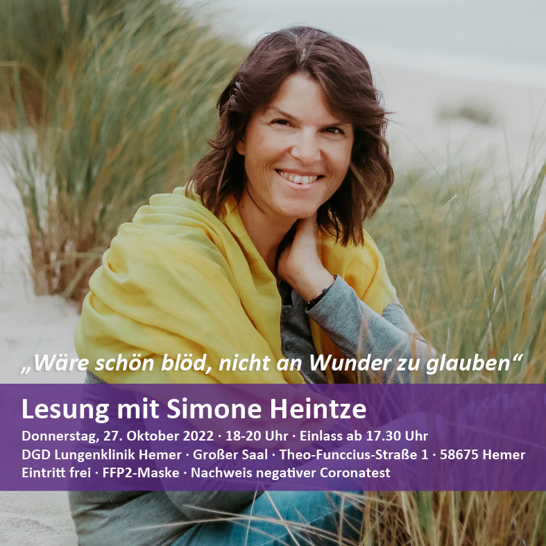 Lesung mit Simone Heintze am 27. Oktober