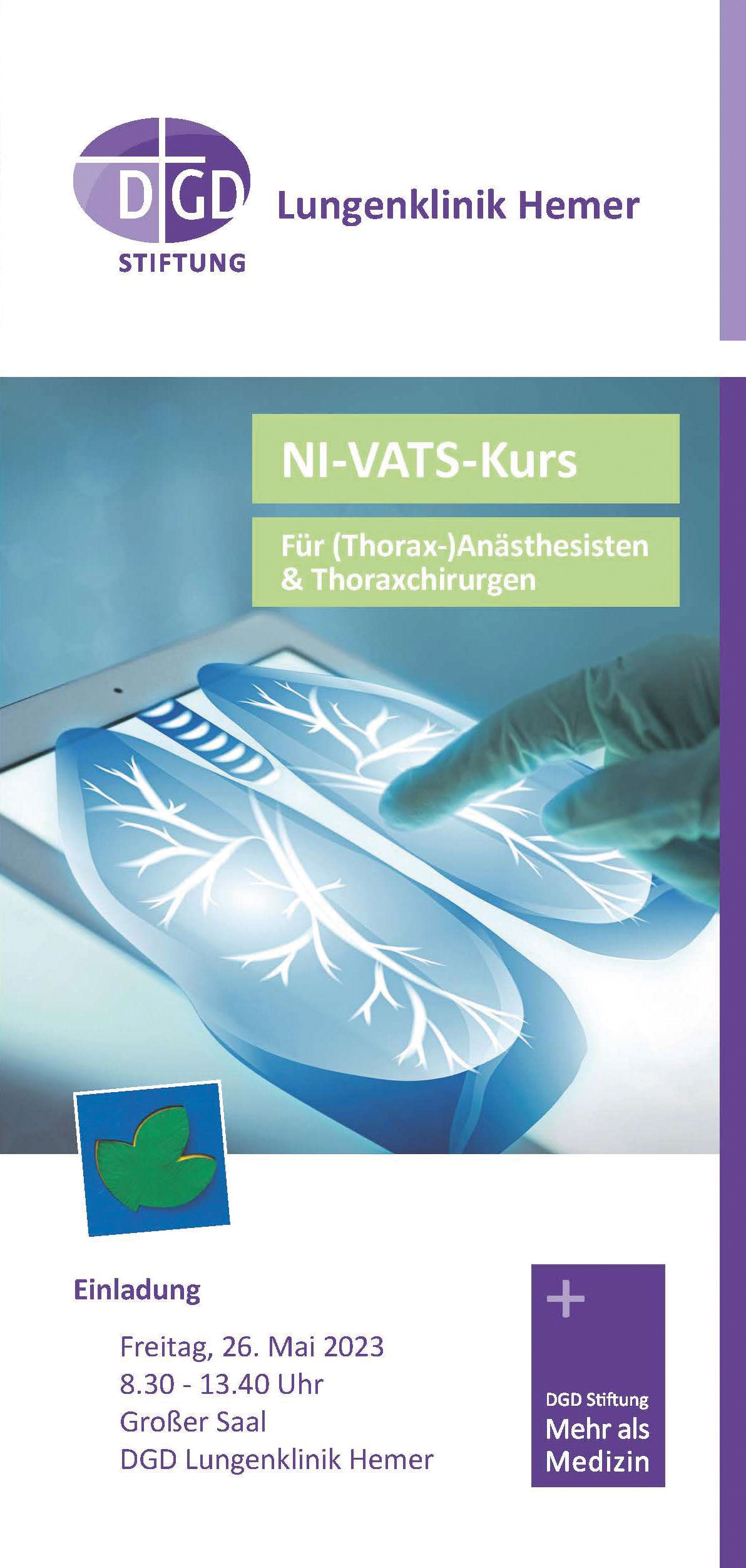 NI-VATS-Kurs am 26. Mai 2023