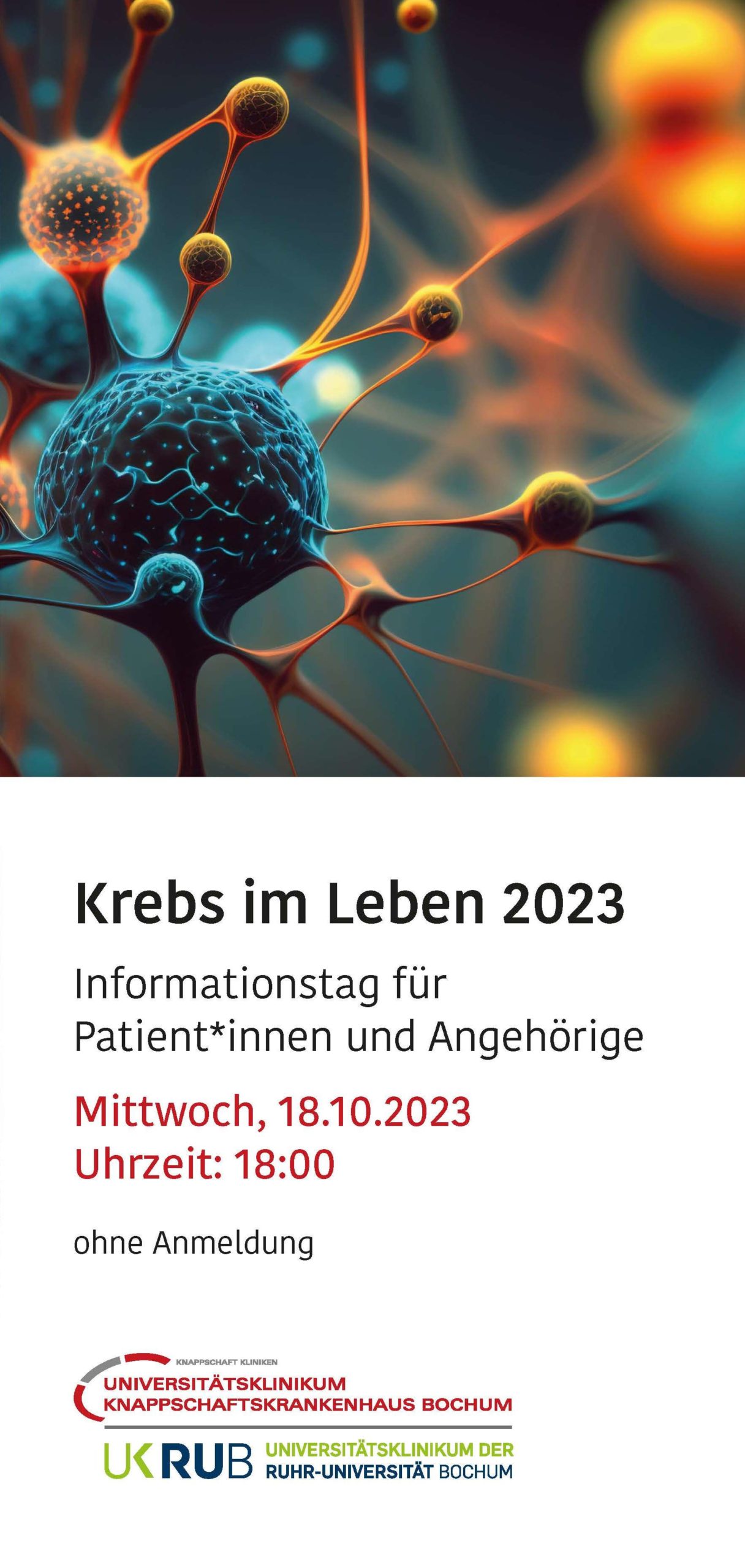 Für Patienten & Interessierte: Krebs-im-Leben-Informationstag RUCCC 2023