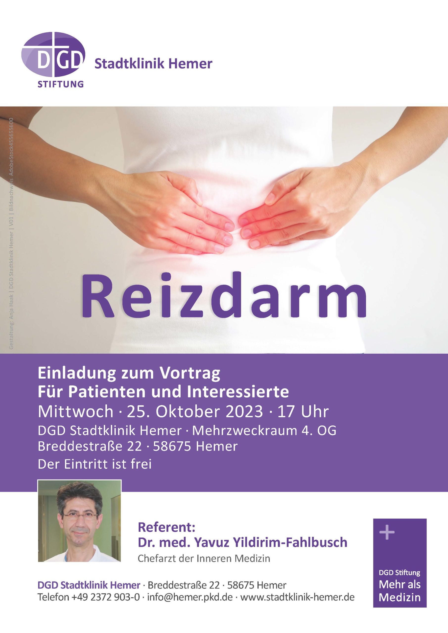Vortrag für Patienten und Interessierte: Reizdarm